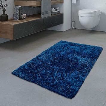Tt Home Badezimmer Teppich Hochflor Badematte Modern Kuschelig