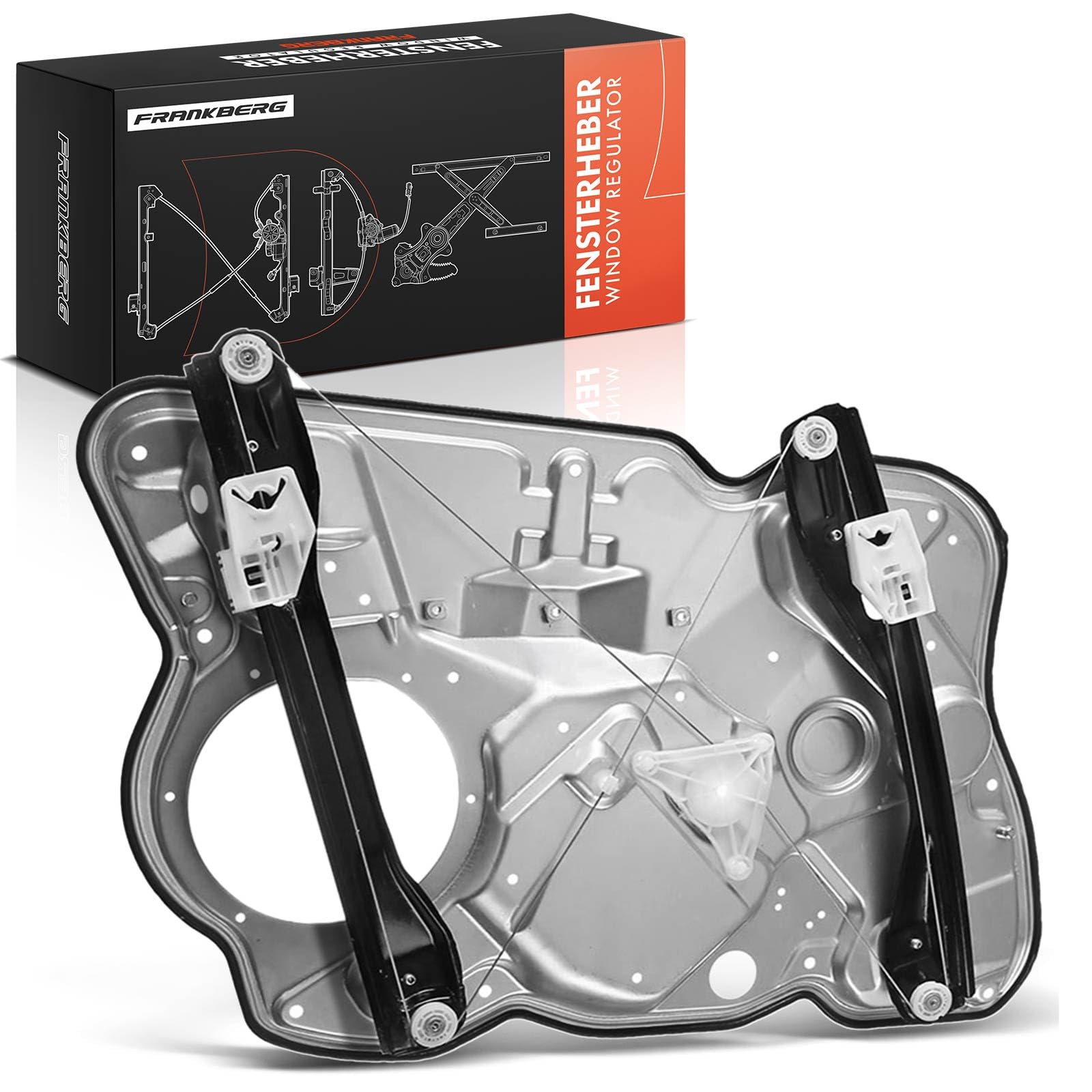 Frankberg Electric Window Regulator Front Right Without Motor Compatible with O.c.t.a.v.i.a II 1Z3 All Engine Hatchback 2004-2013 O.c.t.a.v.i.a 1Z5 All Engine Estate 2004-2013 Replace# 1Z1837462