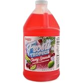 Snappy Frosti Tropics Cherry Limeade Slushie Mix, 1/2 Gallon, Slushy Syrup for Machines, Granita, Cocktails and Blended Drinks