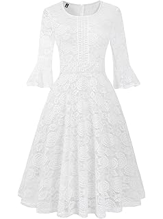 amazon white church dresses