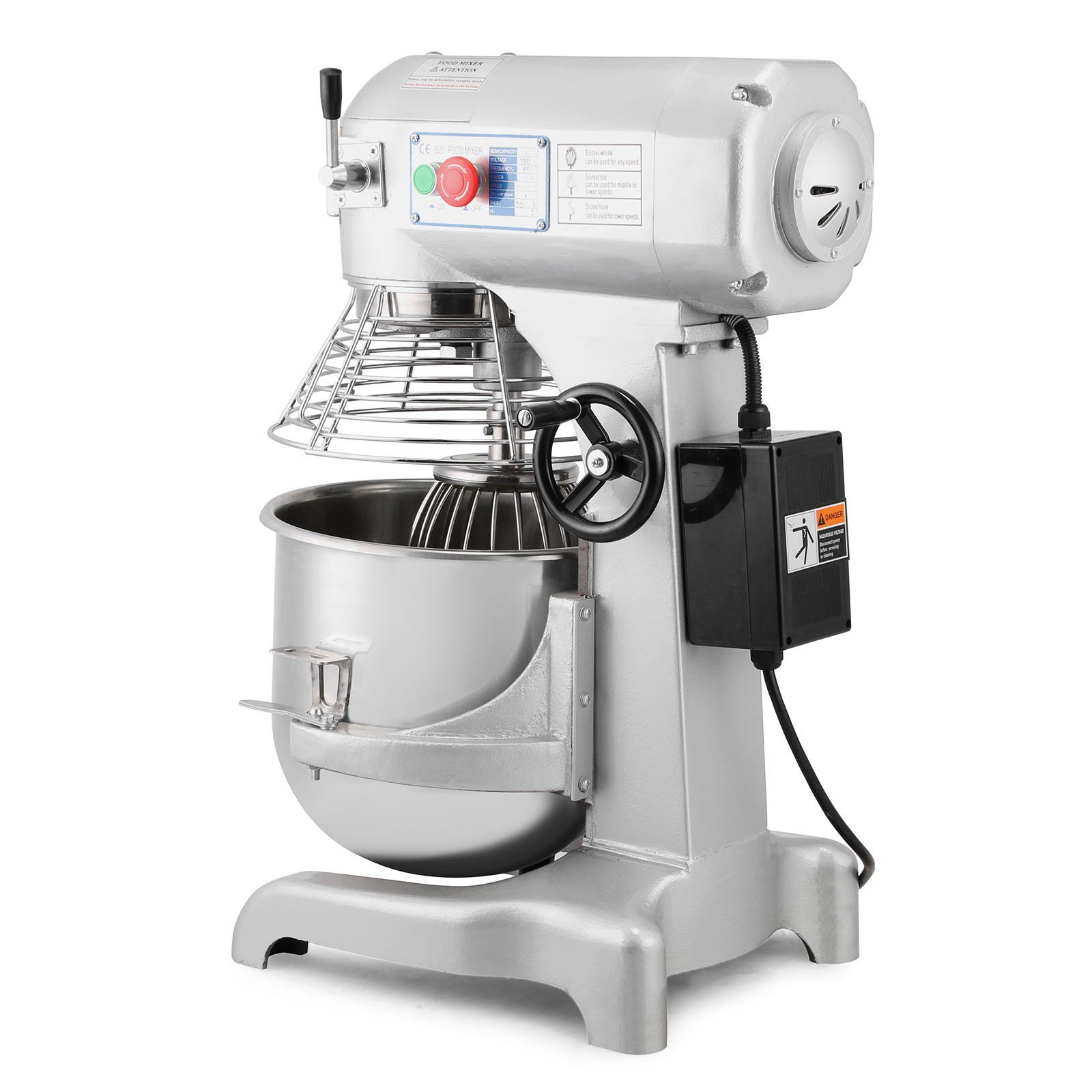 Maxwolf Commercial Food Mixer Stand Food Mixer Dough Mixer 20 Quart