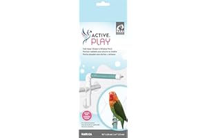 Hari Active Play Fold-Away Shower & Window Perch for Parrots, Small, 24 cm (9.5 in)