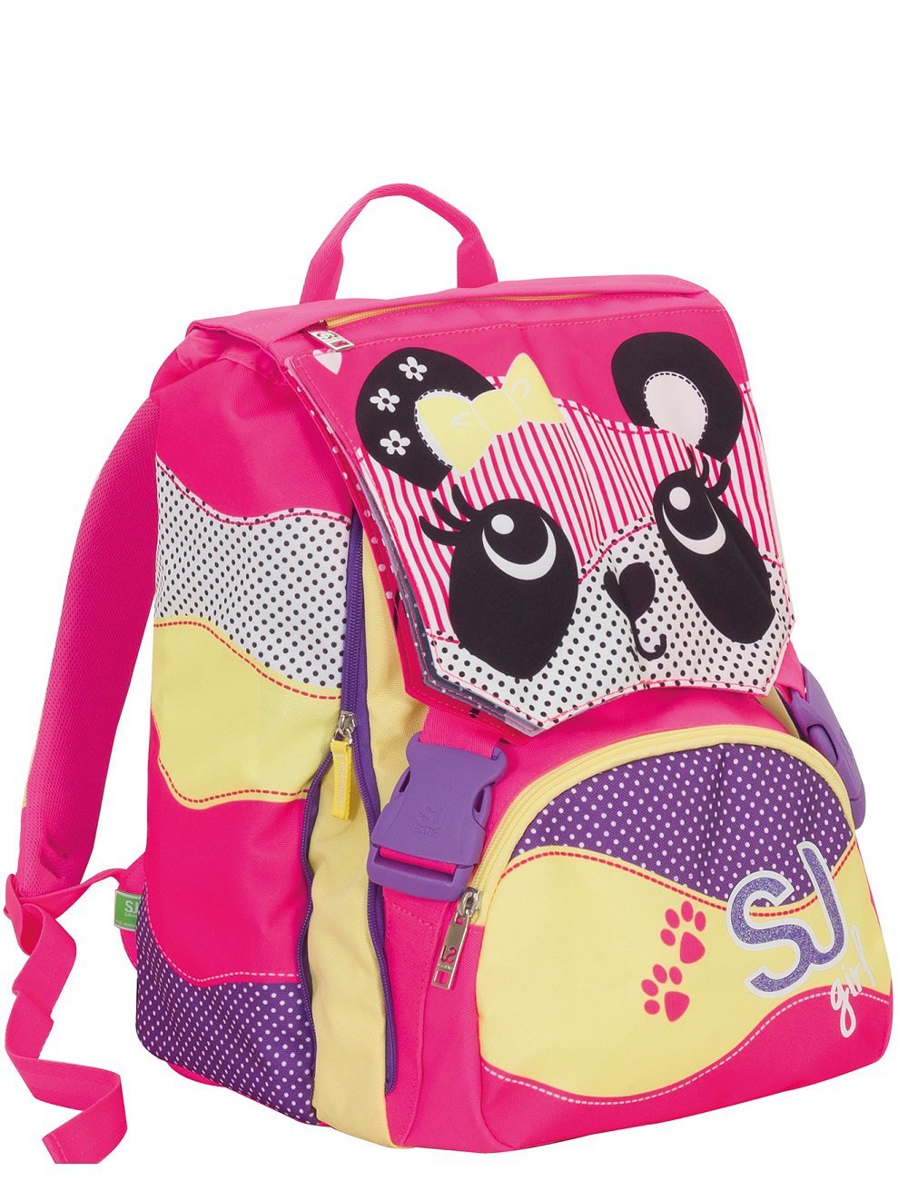 Zaino SJ Girl cuori sdoppiabile, con flip system e astuccio assortito –  Dima Point