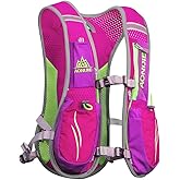 AONIJIE Running Hydration Vest Backpack for Women and Men Lightweight Trail Running Backpack 5.5L Rose Red