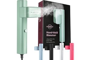 STARUMENT Portable Steamer for Clothes, Professional Handheld Garment Steamer 15s Fast Heat-up, 70ml Water Tank, 900W Mini Steam Iron for Home and Travel