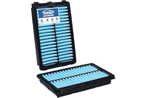 RVgolf 2PCS Engine Air Filter Fit for Tucson 2022-2026, Santa Fe 2021-2026, Kia K5 2021-2026, Sorento 2021-2026, Carnival 2022-2026 Air Filter Replacement Engine Filter# 28113L1000