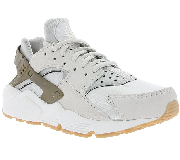 Nike Damen W Air Huarache Run PRM Suede Turnschuhe, grau