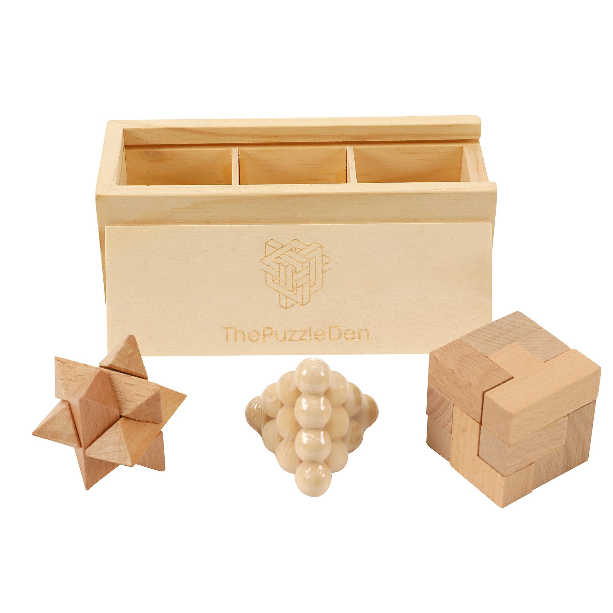 Wooden Brain Teasers | Burr Puzzles | Assembly and Disassembly | Intelligence Toys