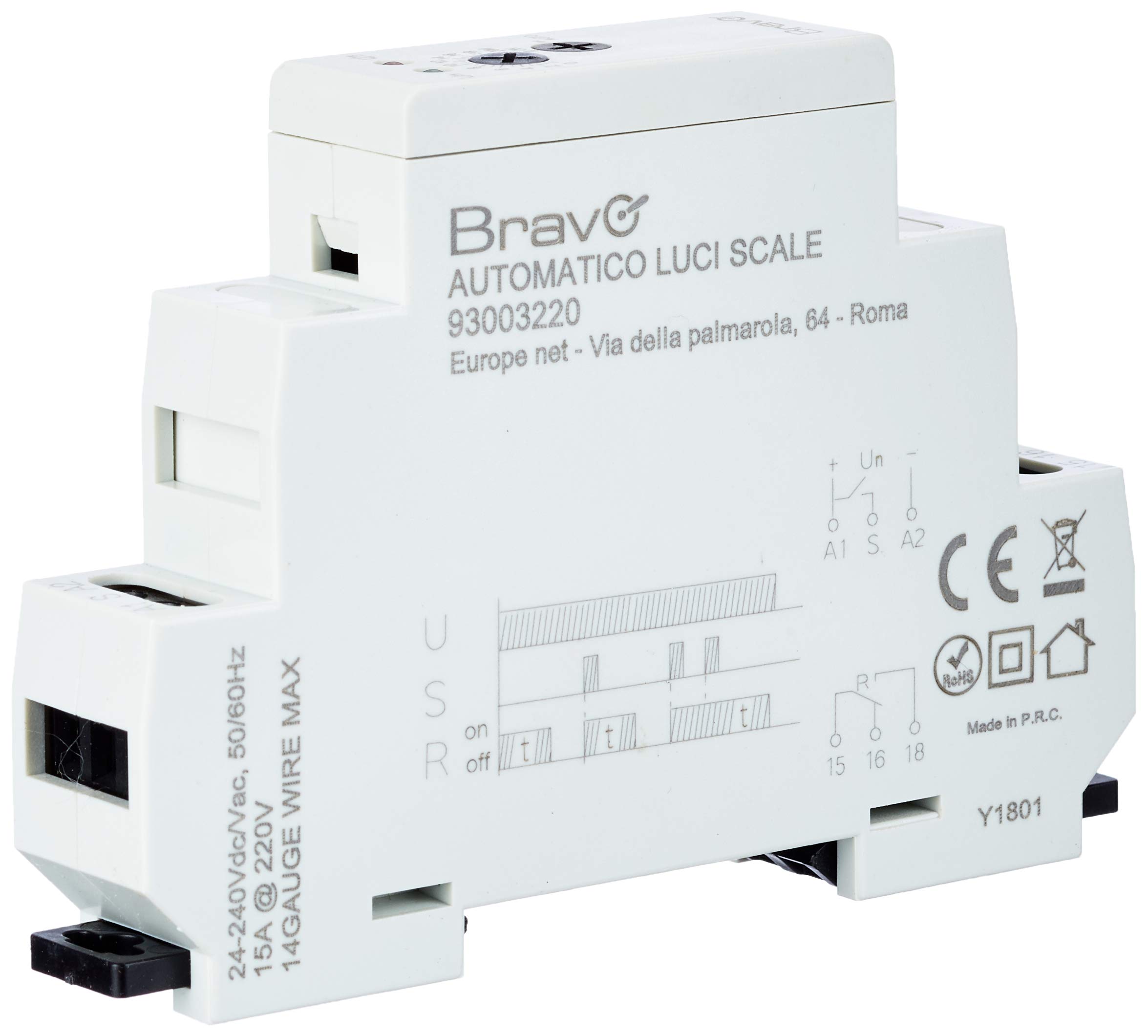 Automatic Switch Lights Scales for DIN BRAVO 93003220
