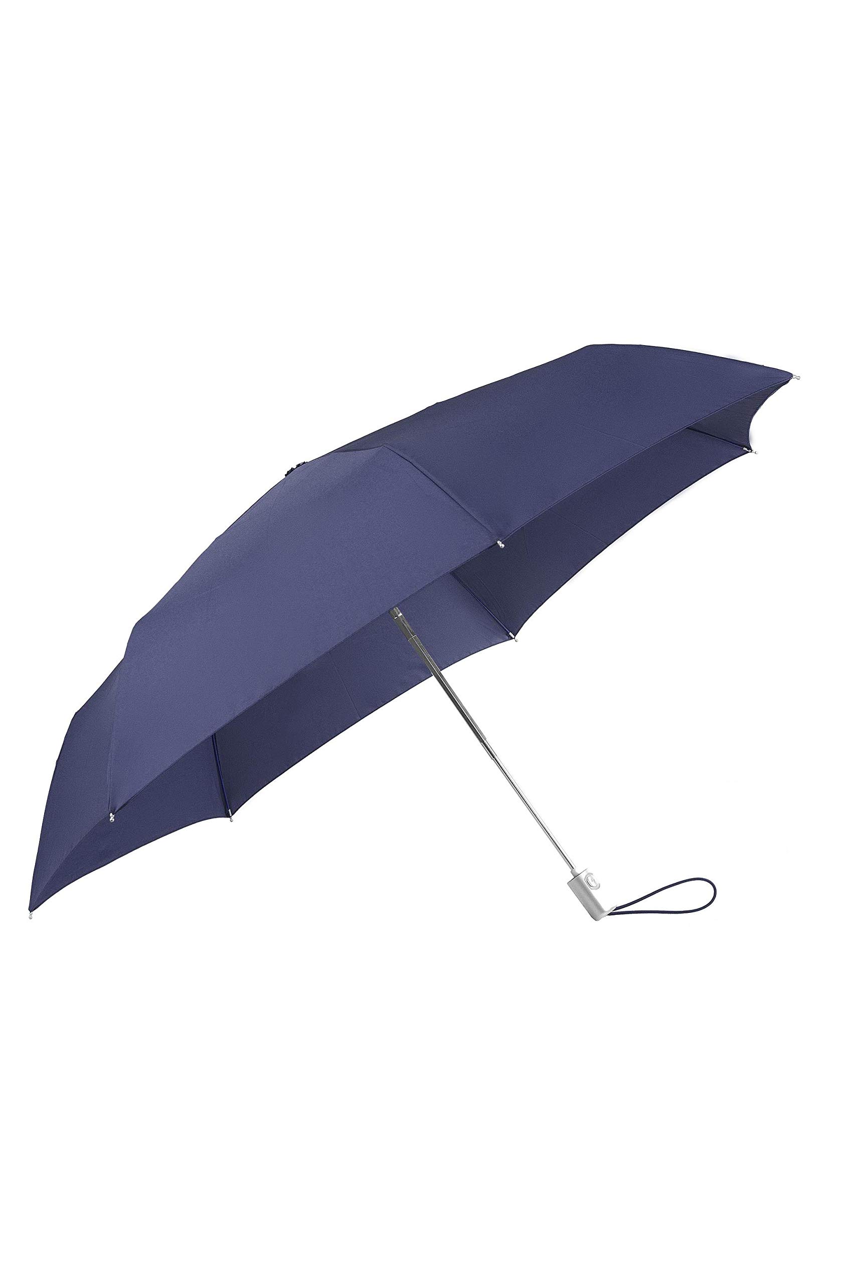Samsonite Alu Drop S - 3 Section Auto Open Close Slim umbrella, 26 cm, Indigo Blue