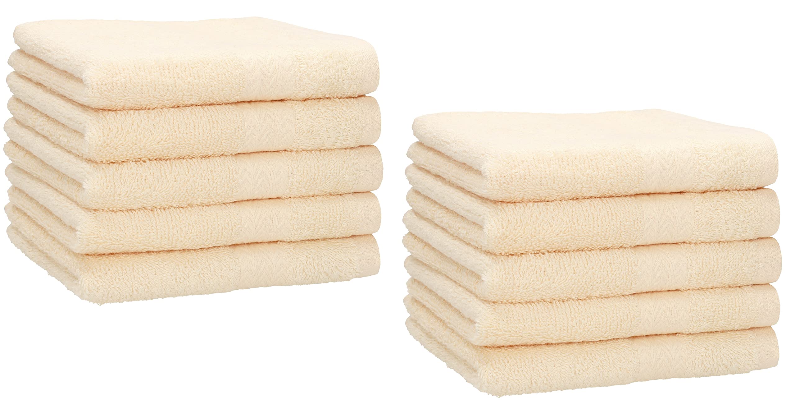 Betz Premium Guest Hand Towel Set Guest Towels 30 x 50 cm 100% Cotton Hand Towel Pack of 10, 100 % Cotton, beige, 30x50 cm