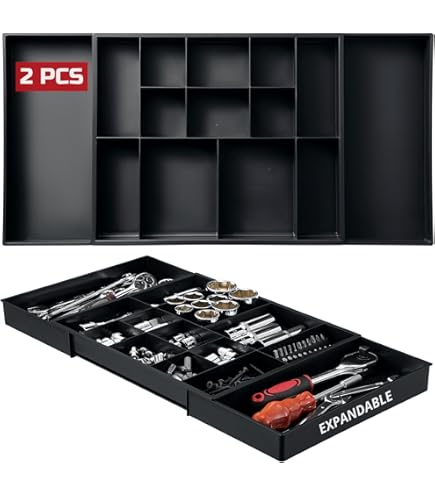 Amazon.com: Protoco Tool Box Organization Plastic Tray with 10