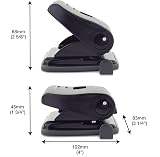 Rapesco 1086 ECO 2-Hole Punch 22 Sheets Capacity Black view 5