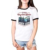 Camp Crystal Lake Ringer Tee Shirt Unisex