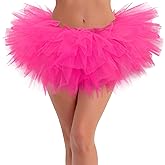 Tutus for Women Adult Tutu Skirts for Women 5 Layers Tulle Skirt Halloween Tutu Womens Tutu Skirt 80s Costumes for Women