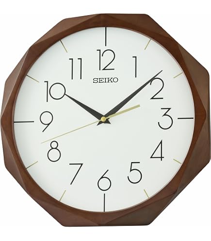 Amazon.com: Seiko Clock KX247B Wall Clock, Radio Controlled