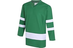 Gabiphy Ice Hockey Practice Jerseys for Men Women League Team Athletic Classic Long Sleeve Jersey