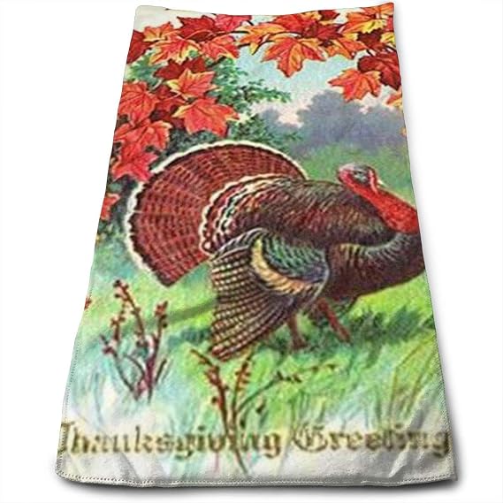 BBABYY Hand Towels Thanksgiving Turkey Face Towels Highly ...