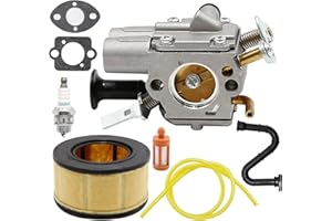 laffoonparts Carburetor Carb + Air Filter Replacement for Stihl MS291 MS261 MS271C MS291C Chainsaw Replacement for Zama Carb C1Q-S252 with Tune Up Maintenance Service Gaskets Kit