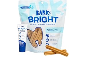 Barkbox Bright Original Dog Dental Kit, 30 Teeth Cleaning Chew Sticks & Toothpaste - Small Breeds