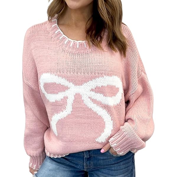 Women Y2k Fairy Grunge Sweater Pullovers Long Sleeve V Neck Kawaii