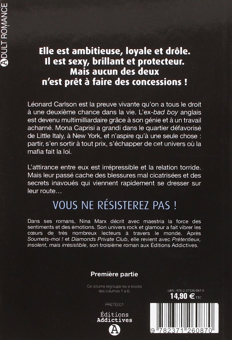 Amazon Fr Pretentieux Insolent Mais Irresistible Volume 1 2 Marx Nina Livres