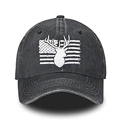 Funny American Flag and Deer Skull Hunting