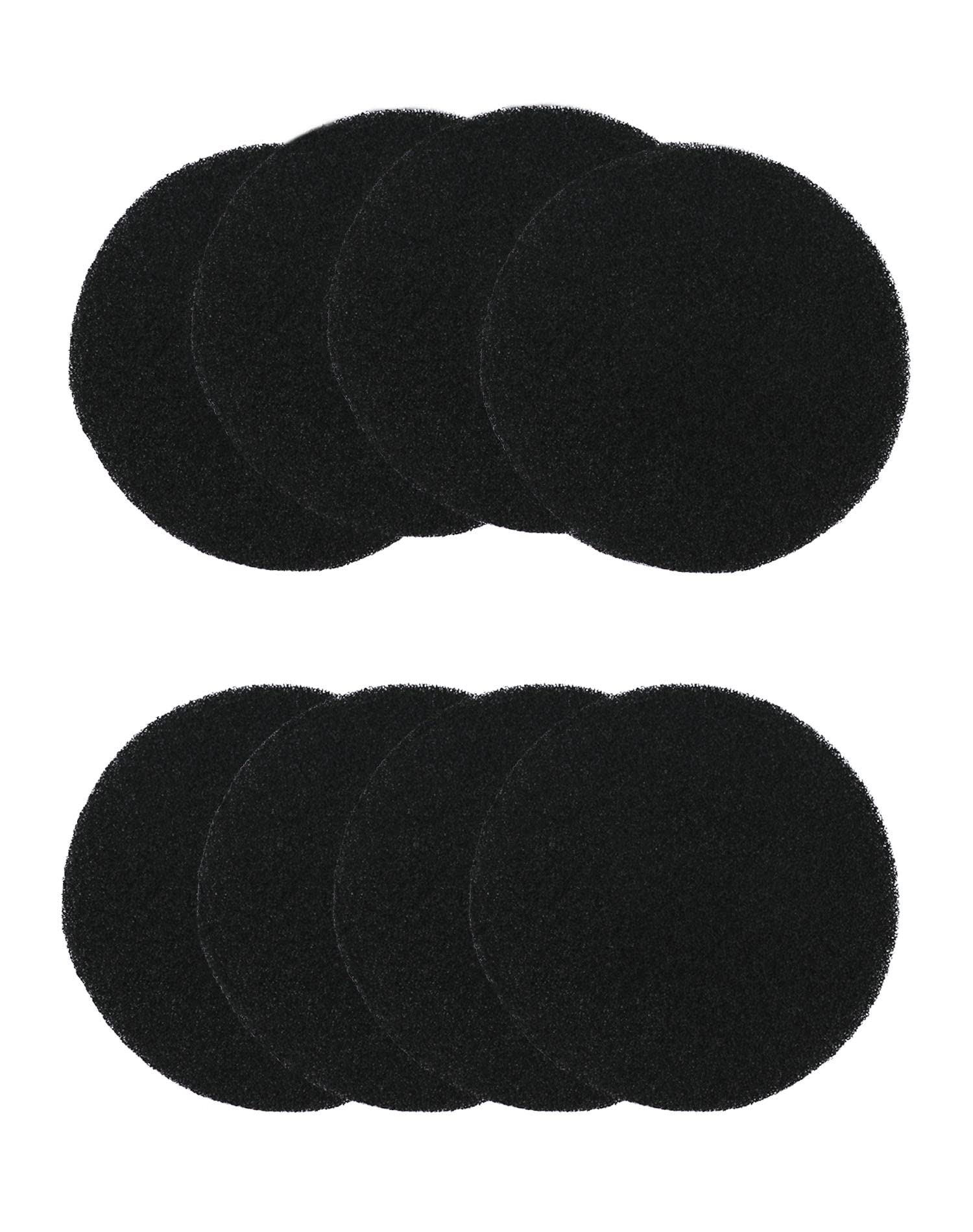 QWORK® 8 Packs Compost Bin Filters Round, Activated Charcoal Filters, Fits ALL Compost Bins up to 17cm