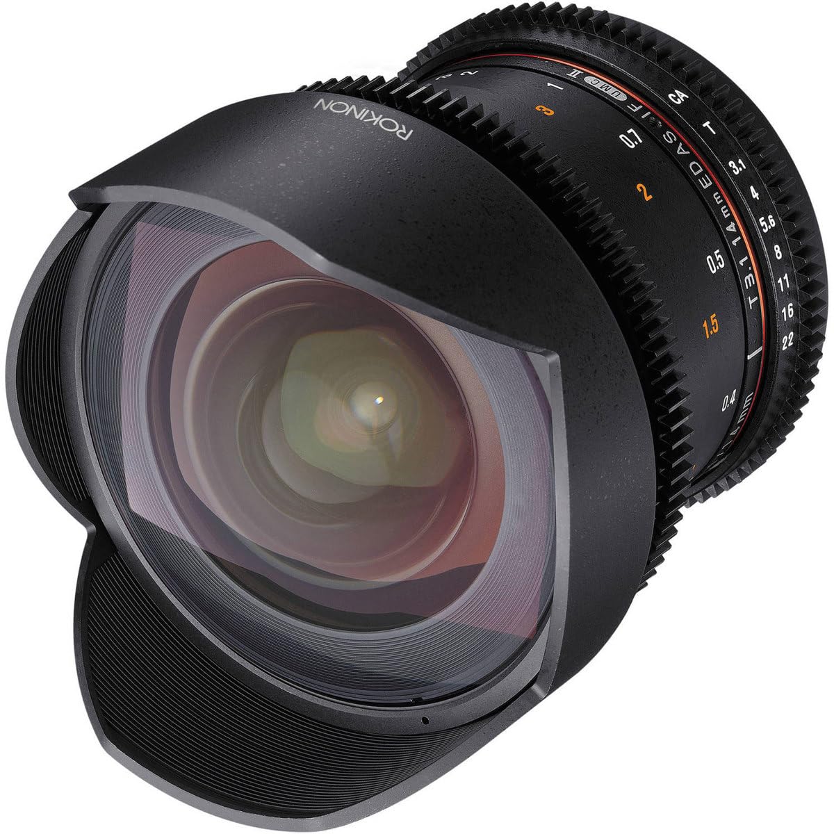 Rokinon Cine DS DS14M-NEX 14 mm T3.1 ED AS IF UMC Lente gran angular de cine de fotograma completo para Sony E