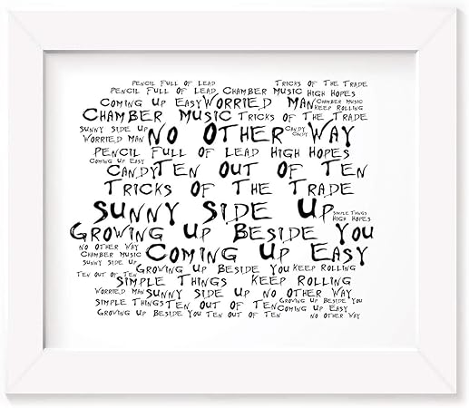 Paolo Nutini Poster Print Sunny Side Up Lyrics Gift Signed Art Amazon Co Uk Kitchen Home