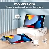 ProCase iPad 10.2 Inch Case 9th/8th/7th Gen SkyBlue Translucent Back view 5