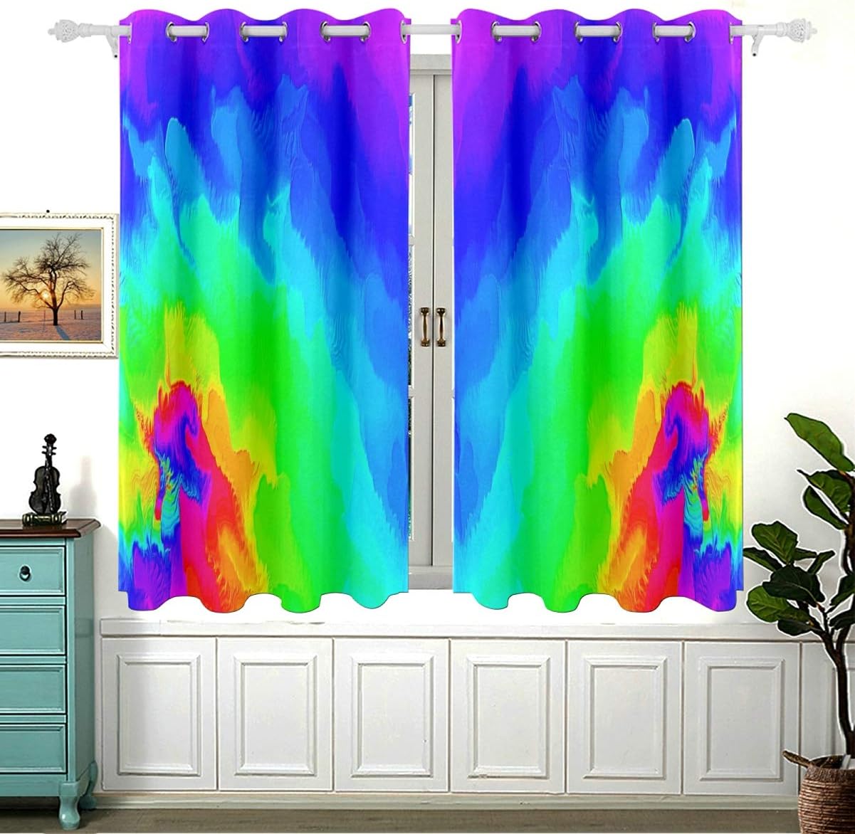 Regenbogen bunte Farben Wirbelfarbe für Schlafzimmer Zimmer