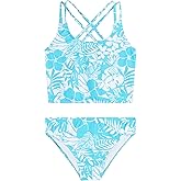 Kanu Surf Girls Waverly UPF 50 Beach Sport Criss-Cross Tankini