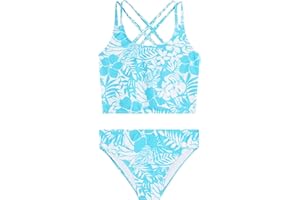Kanu Surf Girls Waverly UPF 50 Beach Sport Criss-Cross Tankini