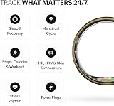 Ultrahuman Ring AIR Bionic Gold Size 10 Sleep Tracking Fitness HR view 3
