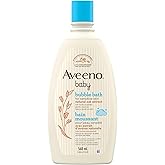 Aveeno Baby Bubble Bath - Baby Skin Care Product - Sensitive Skin Cleanser - Hypoallergenic - 568 mL, white