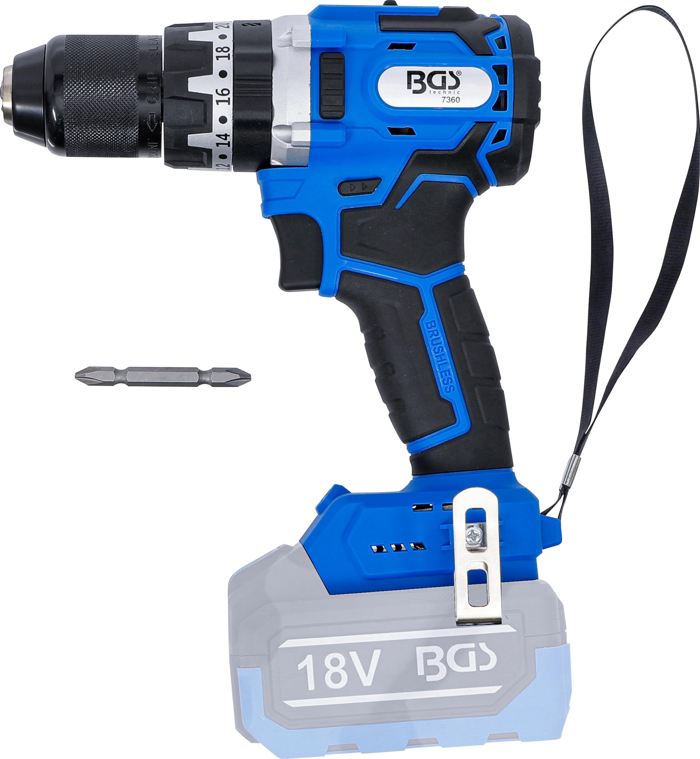 BGS 7360 | Akku-Schlagbohrschrauber | bürstenlos | 65 Nm | 18 V | ohne Akku 7