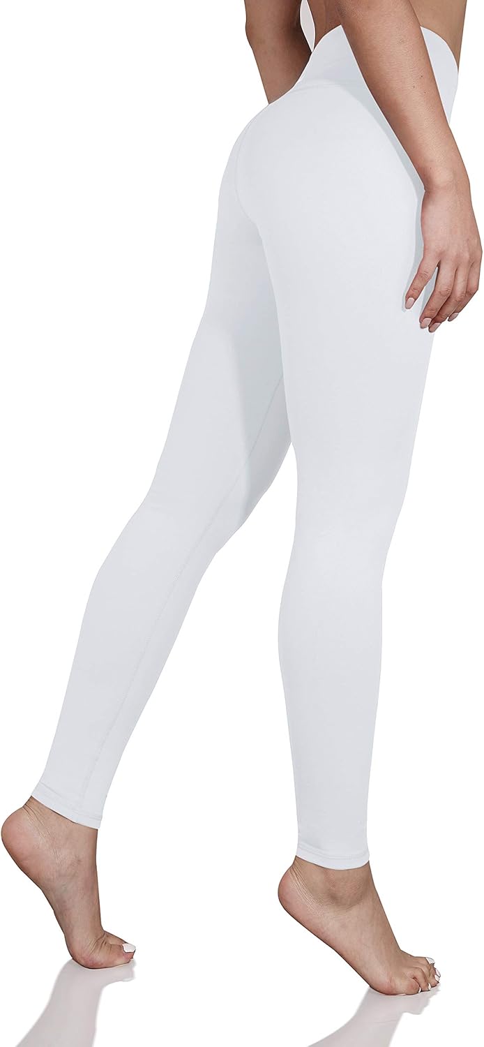 ODODOS Women's High Waist Yoga Leggings, Tummy Control Workout Running Compression Yoga Leggings with Inner Pocket: Clothing
