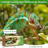 Riare 6 Pack Natural Coconut Fiber Substrate for Reptiles Terrarium Bedding view 2