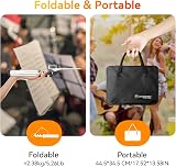K Kasonic Foldable Music Stand 2-in-1 Collapsible Sheet Music Folder White view 6