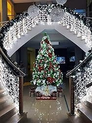 Toodour Christmas Icicle Lights Outdoor, 360 LED