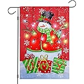 Winter Snowman Garden House Flag – 12x18 Inch Double Sided Seasonal Outdoor Decoration for Yard, Lawn, Porch, Christmas & Holiday Decor