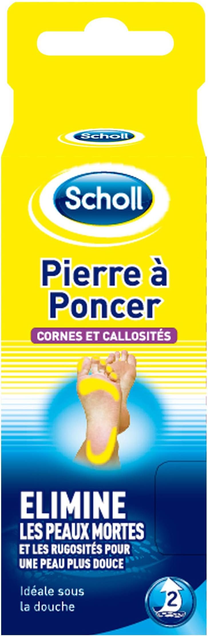 Scholl Pumice Stone for Feet Horns Calluses Pedicure Rough Skin Removal