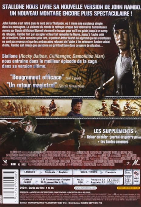 Amazoncom John Rambo Directors Cut Movies Tv