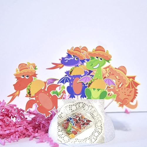 Amazon Com Diy Taco Dragon Cake Toppers Do It Yourself Taco