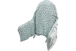 LOMGWUMY High Chair Cushion, for IKEA High Chair Cushion, Cushion High Chair, for IKEA Highchair Cushion for IKEA Antilop Highchair, Built-in Inflatable Cushion, Baby Sitting More Comfortable (Fresh Leaf)