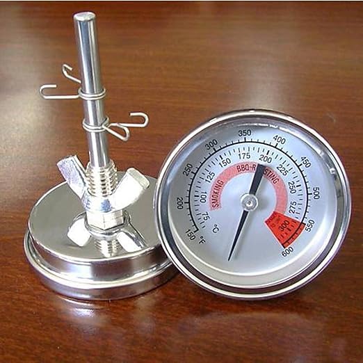 Generic Stainless Steel Barbecue BBQ Smoker Grill Thermometer Temperature Gauge with Dual Scale 75-300?/150