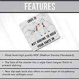 BestaFiesta Funny Valentines Coaster Mug Gift 9.5cm Cork Backing view 3