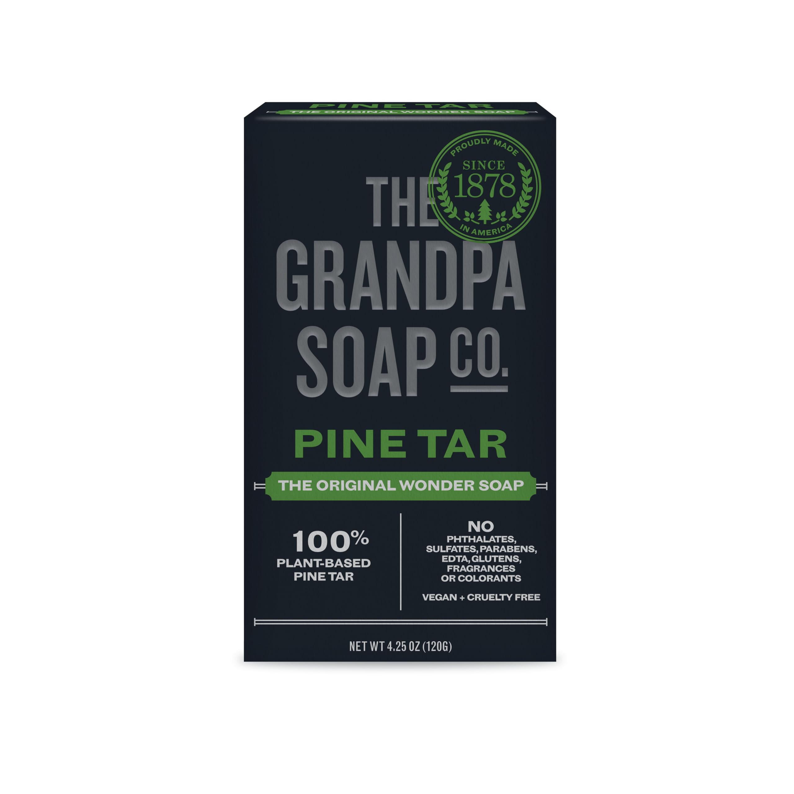 Grandpa's Brands Pine Tar Soap, 4.25 Ounce