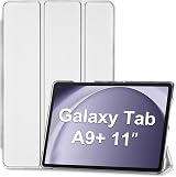 ProCase Smart Case for Galaxy Tab A9 Plus 11 Inch 2023 Slim Stand Folio Silver